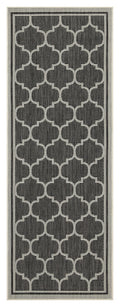 Sunshine Gc Har2005 Anthracite 2 Ft. 7 In. X 7 Ft. 3 In. Indoor Outdoor Area Rug Anthracite Polyester Polypropylene