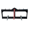 Landy Attachments 43'' Hay Spear Skid Steer Quick Tach Black Steel