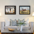 2 Piece Vignette Autumn Greetings Black Framed Wall Art For Living Room, Bedroom Wall Art Print For Home Decor By Billy Jacobs Multicolor Wood Paper