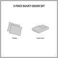 Cotton Printed Duvet Cover Set With Chenille King Multicolor Cotton
