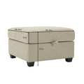 Modular Sectional Sofa With Storage Seat Oversized U Shaped Couch With Reversible Chaise Sofa Set With Ottoman,Ultimate Comfort 6 8 Seater Couches With Adjustable Arms And Backs For Living Room Beige Beige Polyester 6 Seat