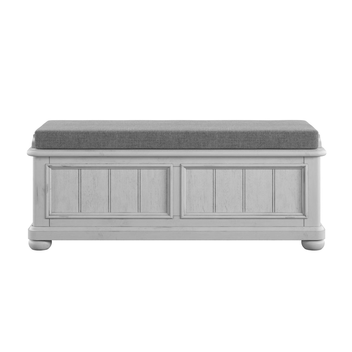 Mariano Gray Storage Bench Gray Primary Living Space Solid Wood