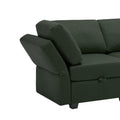 Adjustable Arms And Backs Sectional Sofa, Modern Sectional Couch U Shaped Sofa Couch With Storage Ottoman, Sofa With Convertible Chaise Green Green Polyester 4 Seat