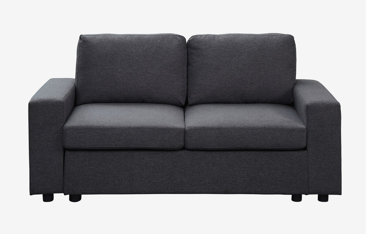 Winter 68" Loveseat In Dark Gray Linen Dark Gray Linen