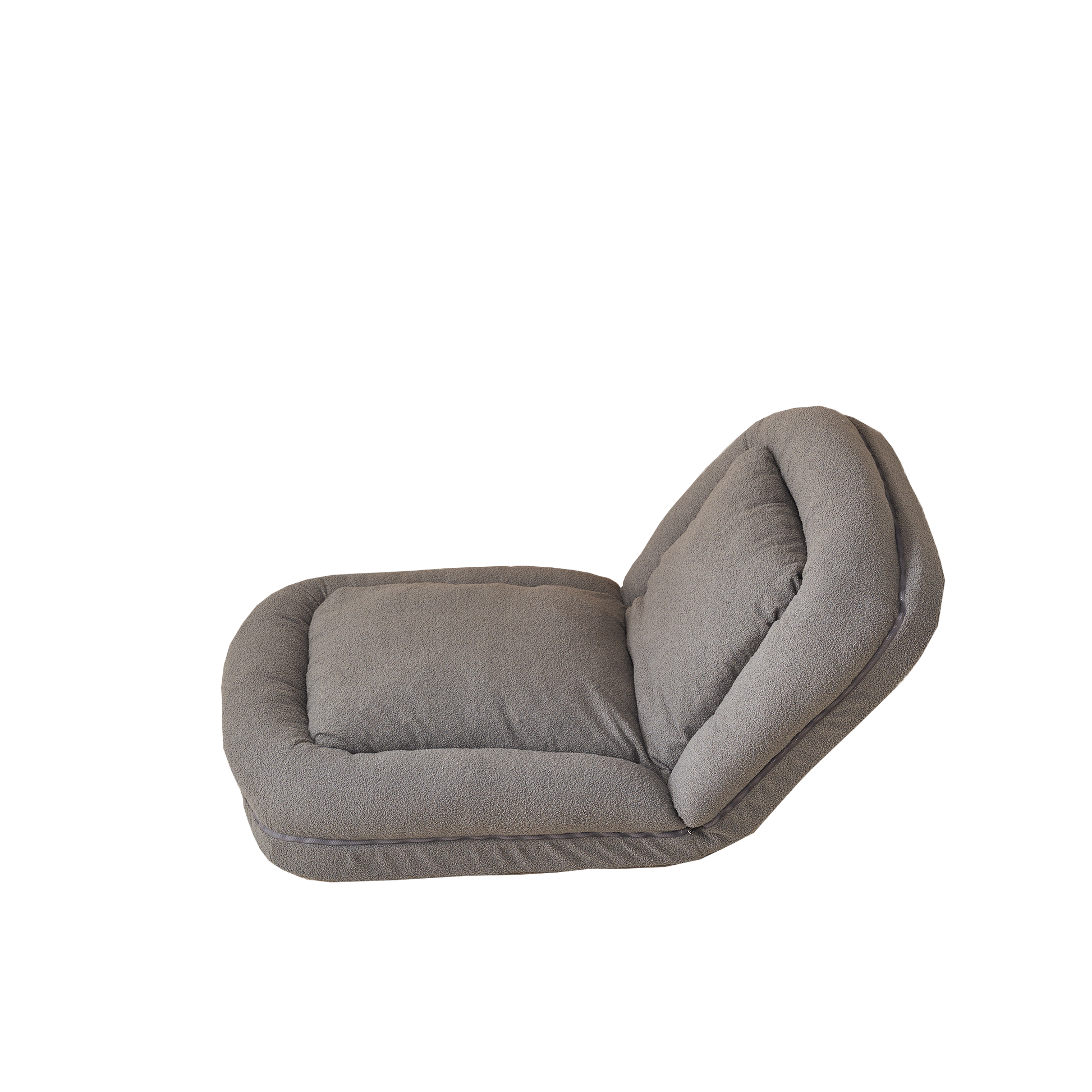 Triple Fold Down Sofa Bed,Gy Grey Metal Cotton Metal
