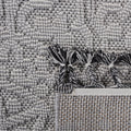 Naar Guros Collection 5X7 White Ivory Medallion Indoor Outdoor Area Rug White Polypropylene