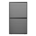 9720 Louver Grille 1 3 13Ft Aluminum Frame & Louvers Black Aluminium