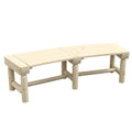Outsunny Wooden Garden Bench, Semicircular Round Outdoor Tree Bench, Wrap Around Park Bench For Yard, Patio, Deck, Lawn, Natural Natural Wood
