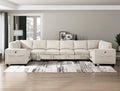 Modern Living Room Furniture Beige Armless Chair With Storage Corduroy Fabric Upholstery 1Pc Modular Armless Chair Beige Primary Living Space Contemporary,Modern Solid Wood