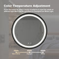 24Inch Bathroom Led Classy Vanity Mirror With Focused Backplane,Black Aluminum Alloy Frame,High Lumen,Dimmable Touch,Wall Switch Control, Anti Fog ,Cri 95 Adjustable 3000K 4500K 6000K ,Ip54 Waterproof Black And Silver Glass