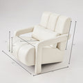 Modern Upholstered Accent Chair, Comfortable Linen Fabric With A Pillow For Living Room,Bedroom. Linen, Beige Beige Primary Living Space Modern Pine Foam Wood Fabric