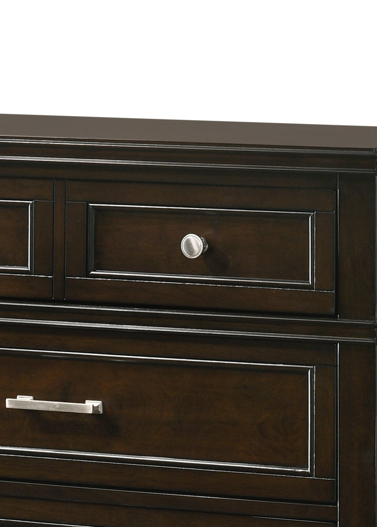 Merlot 5 Drawer Chest Mahogany Solid Wood Mdf