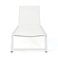 Myers Chaise Lounge Mp2 White Metal Mesh