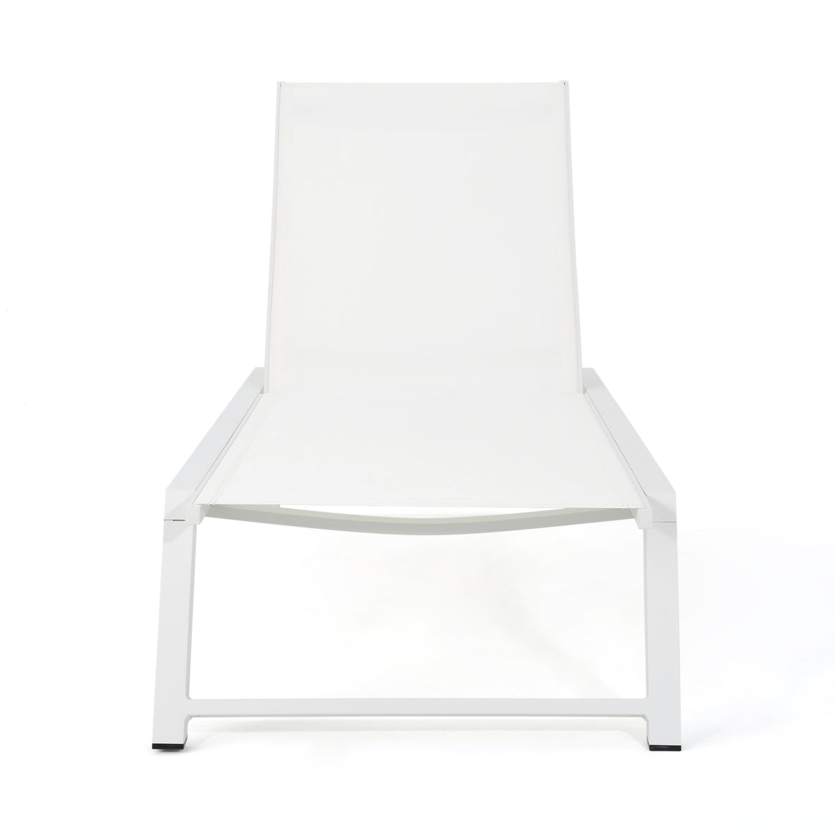 Myers Chaise Lounge Mp2 White Metal Mesh