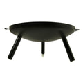 23 Inch Outdoor Fire Pit, Durable Wood Burning Fireplace Bowl With Grill Rack For Patio Garden, Backyard, Porchcamping, Bbq, Picnic Bonfire Black Garden & Outdoor Steel