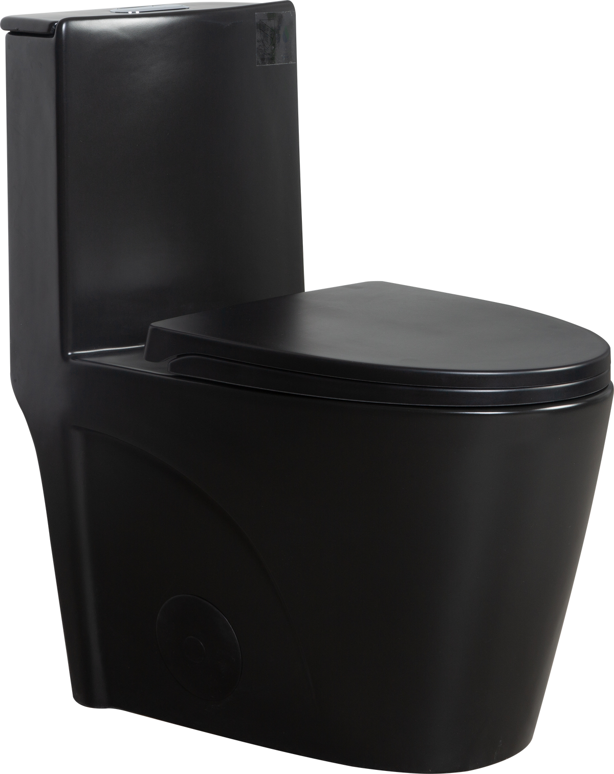 1.1 1.60 Gpf Dual Flush One Piece Toilet, Water Saving Elongated Comfort Height Floor Mounted, Soft Close Seat, 1000 Gram Map Flushing Score Toilet, Matte Black 23T01 Mb 1 Black Ceramic