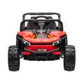 24V Kids Ride On Utv,Electric Toy For Kids W Parents Remote Control,Four Wheel Suspension,Low Start,Adjustable Speed,Multimedia Player,Early Education,Bluetooth,Rear Storage Space For Kids Aged 3 . Red 50 99 Lbs Polypropylene