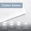 5 Piece Cotton Duvet Cover Set Grey King King Grey Cotton
