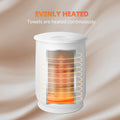 Towel Warmers, Luxury Bucket Towel Warmers, Large Towel Warmers For The Bathroom, Fits Up To 2 Oversized Towels, Bathrobes, Blankets, Pjs And More. White Plastic