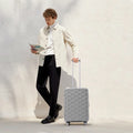 Pp Luggage Sets 3 Piece 20 24 28 , Expandable Carry On Luggage With Tsa Lock Airline Approved, Pp Materials Hard Shell And Lightweight Suitcase With Spinner Wheels Gray Gray Polypropylene