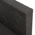 Patio Furniture, Outdoor Furniture, Seasonal Pe Wicker Furniture,7 Pcs Set Wicker Furniture With Lounger Sofa Yes Dark Gray Seats 6 Pe Rattan Iron Waterproof Fabric