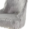 Grey And Gold Swivel Office Chair Solid Grey Gold Office Rectangular Luxury Office Chairs Solid Back Swivel Fabric Metal