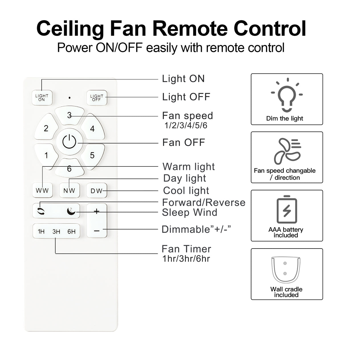 56 In.Intergrated Led Ceiling Fan With Brown Wood Grain Abs Blade Brown Abs