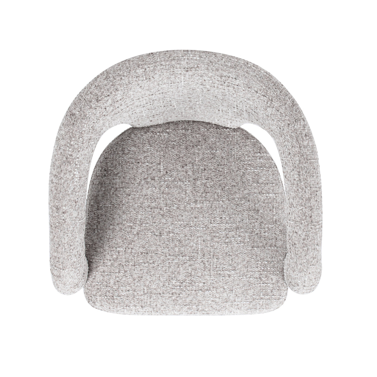 Sydney 25" Fully Upholstered Barrel Dining Chair, Multi Greige Beige Chenille Beige Foam Chenille