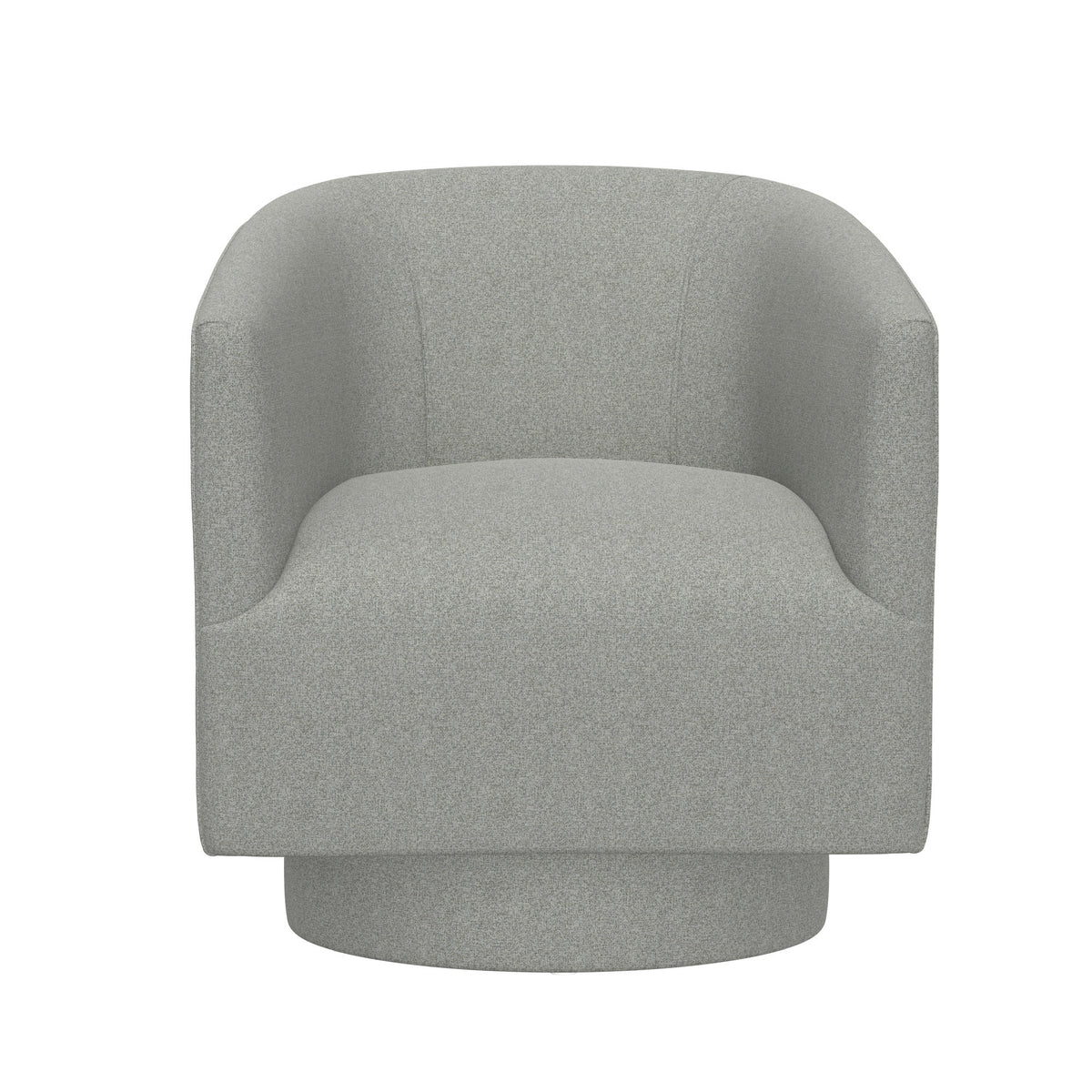Bralin Gray Swivel Accent Chair Gray Foam Engineered Wood