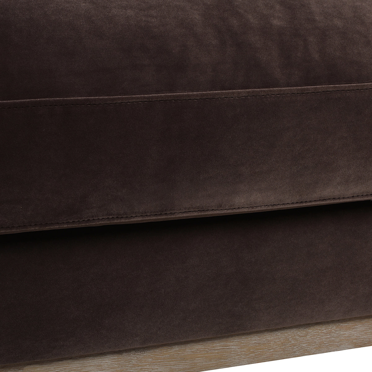 Knox 84" Modern Farmhouse Sofa, Deep Brown Performance Velvet Brown Wood Foam Velvet 3 Seat