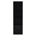 Bar Cabinet Fulton, Living Room, Black Black Particle Board Engineered Wood