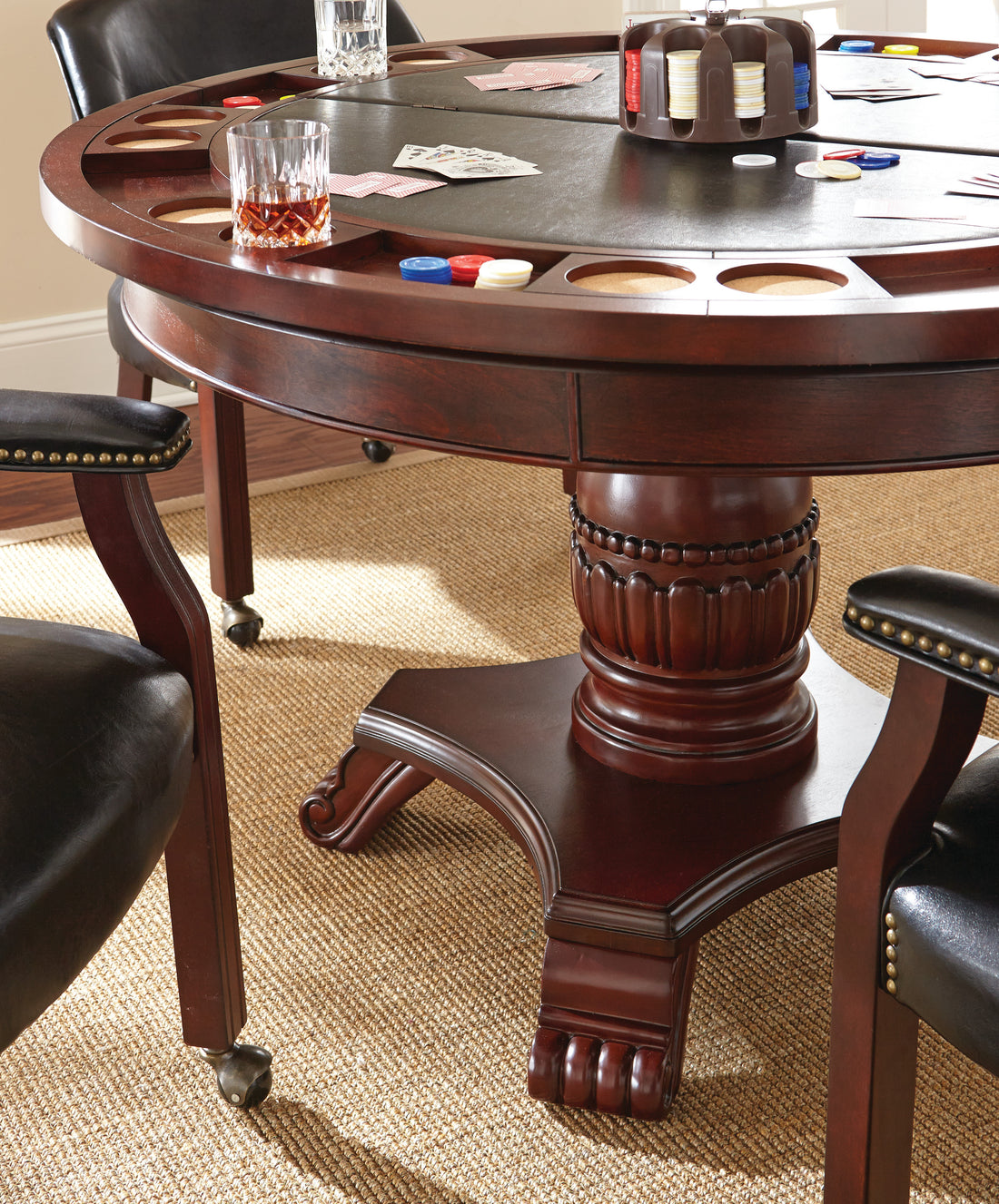 Tournament Dining Table Dark Brown Dark Brown Wood