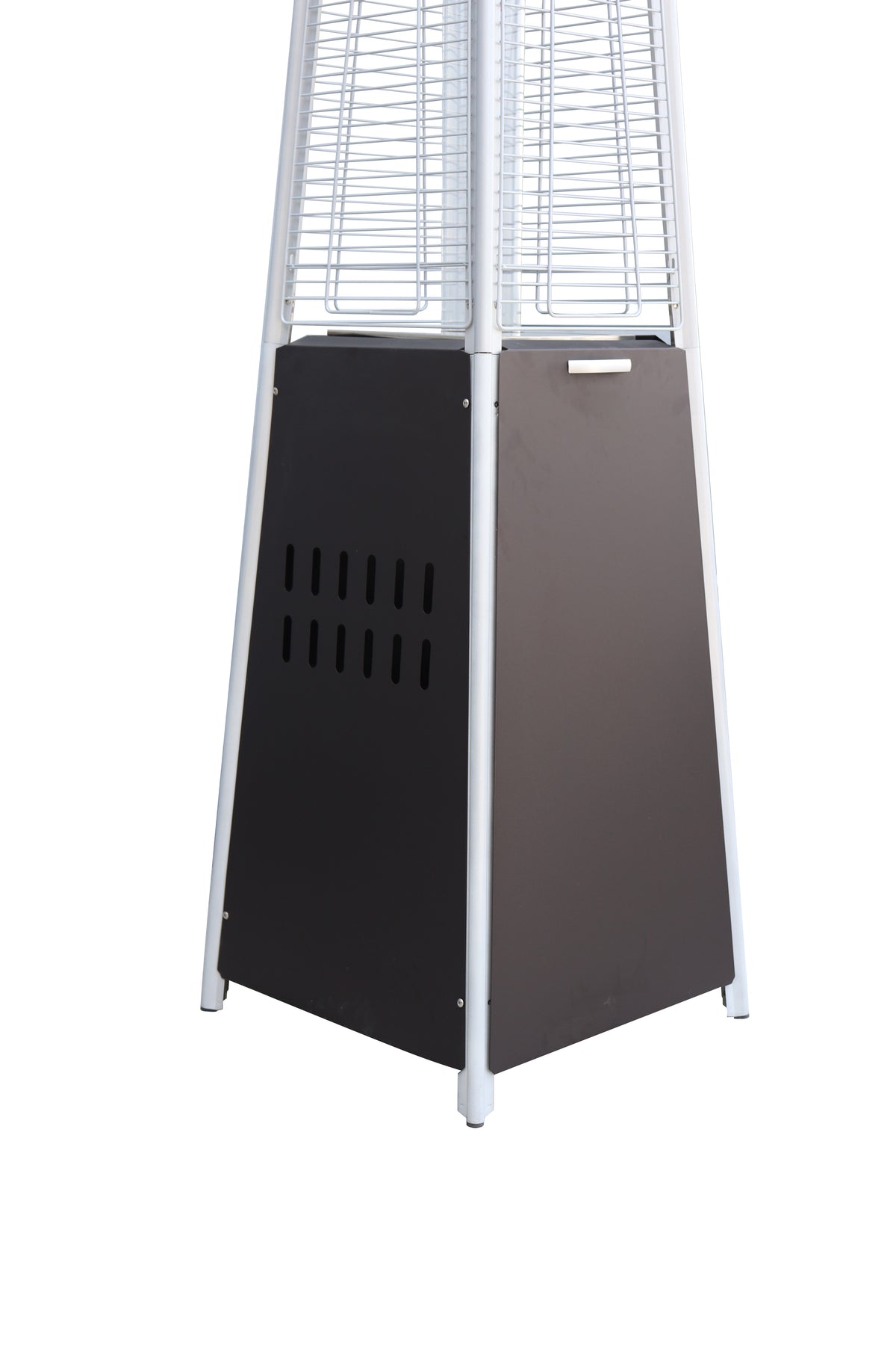 40,000 Btu Propane Standing Patio Heater Stainless Steel Mocha Stainless Steel