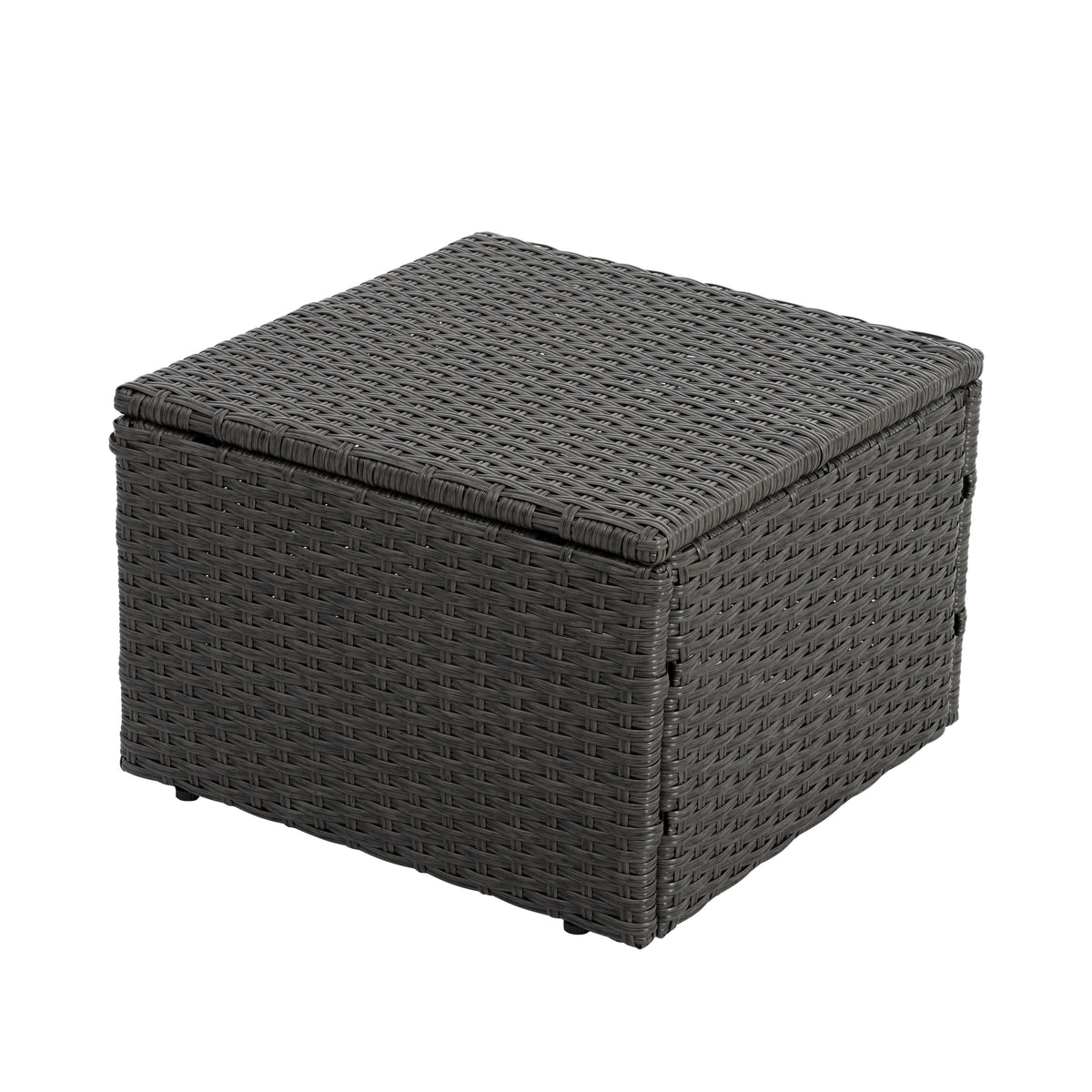 Patio Furniture, Outdoor Furniture, Seasonal Pe Wicker Furniture,7 Pcs Set Wicker Furniture With Lounger Sofa Yes Dark Gray Seats 6 Pe Rattan Iron Waterproof Fabric