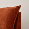 Mid Century Modern 3 Seater Sofa Couch For Living Room Modular Sectional Armless Sofa, Ultra Soft Chenille Fabric, Sturdy Frame, Comfortable And Stylish Furniture Orange Foam Chenille 3 Seat