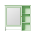 30 Inch Bathroom Vanity With Sink, Modern Elegant Bathroom Storage Cabinet With 3 Drawers And Adjustable Shelves, Freestanding Vanity Set With Mirror Cabinet, Single Sink Bathroom Vanity Green Bathroom Solid Wood Mdf Glass