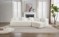 And Upgraded Extended Edition Modular Sofamodern Minimalist Style Sofa, Upholsteredfree Combination, Round Fiber Fabric, Anti Wrinkle Fabric,Dimension Exten, Creamy White Creamy White Polyester Primary Living Space Medium Soft Tight Back Modern Flared