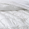 5 Piece Microfiber Ruffled Comforter Set White Queen Queen White Polyester