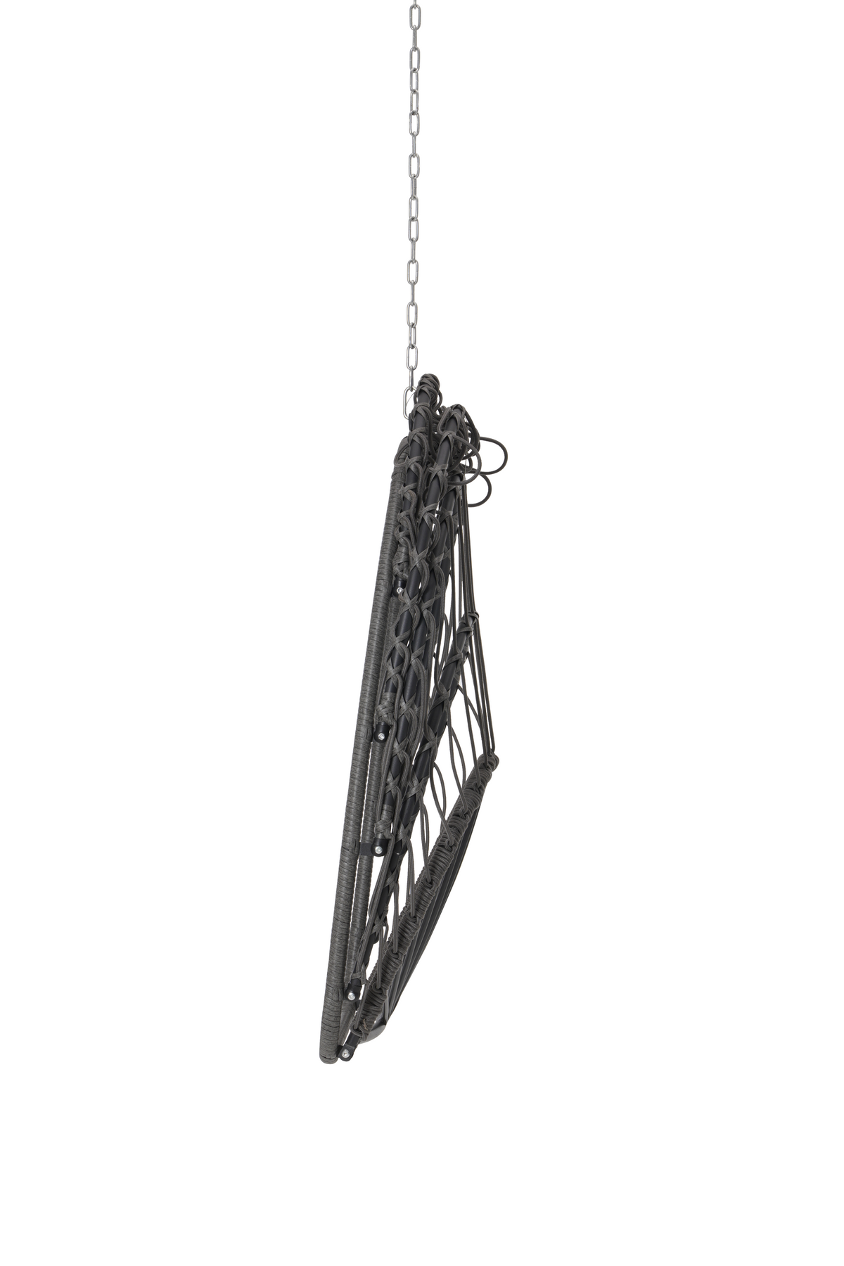 Outdoor Garden Rattan Egg Swing Chair Hanging Chair Pe Hang Chair Yes Sectional Dark Blue Water Resistant Frame Water Resistant Cushion Garden & Outdoor American Design Polypropylene Rattan