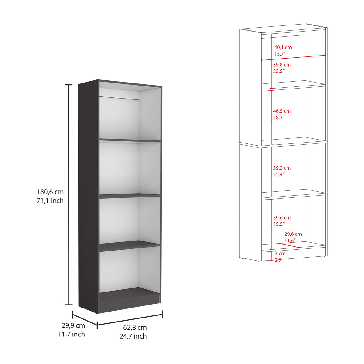 Poole 3 Piece Home Bookcase Set, 67" Wide With 12 Shelves And 2 Door Cabinetliving Room Set Matt Gray White Freestanding 5 Or More Shelves Gray White Matte,Multicolor Office Open Storage Space