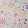 Floral Reversible Cotton Duvet Cover Set With Throw Pillow Queen Multicolor Cotton