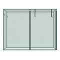 Outsunny 6' X 3' Crop Cage, Plant Protection Tent With Zippered Doors For Vegetable Garden, Backyard, Green Green Steel