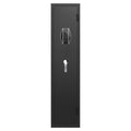 3 4 Safe For Rifles And Pistols,Quick Access Password Safe,High Security Metal Rifle Safe Locker With Removable Shelf And 2 Adjustable Slots Black Steel