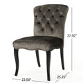 Hayden Kd Dining Chair Mp2 Set Of 2 Grey Velvet