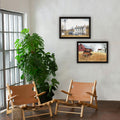 2 Piece Vignette Washday And Granddad'S Old Truck Black Framed Wall Art For Living Room, Bedroom Wall Art Print For Home Decor By Billy Jacobs Multicolor Wood Paper