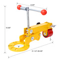 Fender Roller Tool Lip Rolling Reforming Extending Tools Auto Body Light Truck Lip Wheel Arch Roller Flaring Former Heavy Duty For Automobile Maintenance Yellow Steel