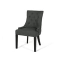 Cheney Dining Chair Kd Mp2 Set Of 2 Dark Gray Fabric
