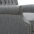 One And Half Seater Recliner Charcoal Fabric