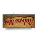 Wooden Iron Cabinet Multicolor Wood