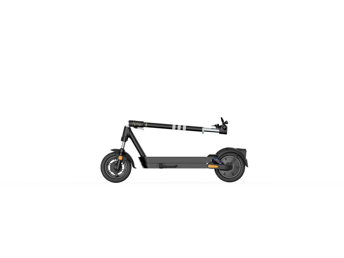Dual Suspension Electric Scooter W 43.5 Miles Max Operating Range & 24 Mph Max Speed Black Black Aluminum